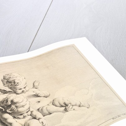 Two Cupids, One Holding a Ball, mid to late 18th century by Jacques Gabriel Huquier
