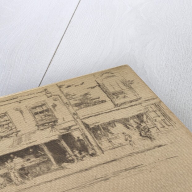 The Fish Shop, Busy Chelsea, 1886-87 by James Abbott McNeill Whistler