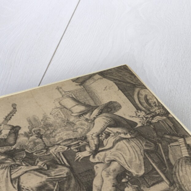 Two Elegantly Dressed Men and a Woman in a Garden, 1613-41 by Jan van de Velde II