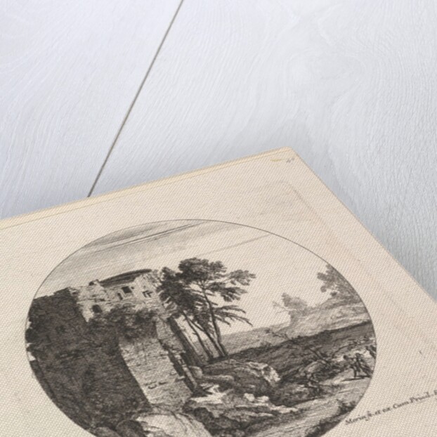 Les Ruines a gauche by Jean Morin