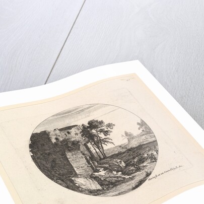 Les Ruines a gauche by Jean Morin