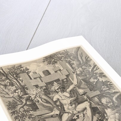 Bacchus, Music, Amor, 1575-1600 by Johann Sadeler I