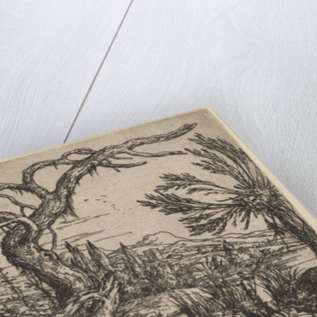 Landscape with a Hunter and his Dogs by Jonas Umbach