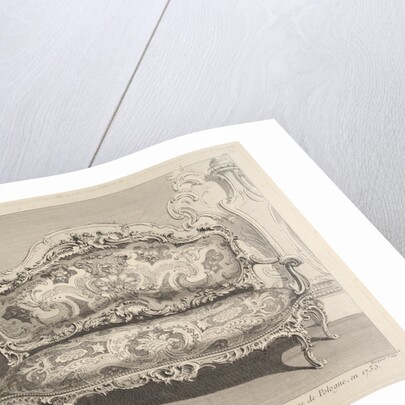 Canapé executé pour Mr. le Comte de Bielenski, from 'Oeuvre de Juste Aurele Meisson…, ca. 1742-48 by Juste-Aurele Meissonier