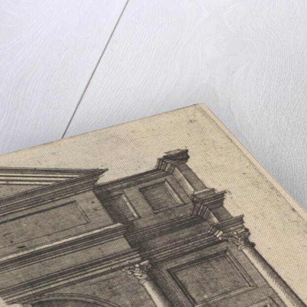 Half of an Arch [Porta Antonae] from the series 'Ruinarum variarum fabricarum delineatione…, 1554 by Lambert Suavius