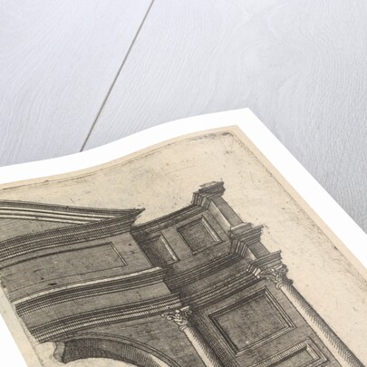 Half of an Arch [Porta Antonae] from the series 'Ruinarum variarum fabricarum delineatione…, 1554 by Lambert Suavius
