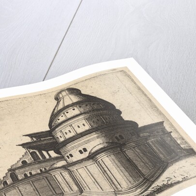 Building [Aerarii Publici Rome] from the series 'Ruinarum variarum fabricarum delineatione…, 1554 by Lambert Suavius