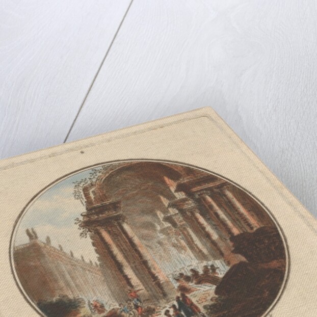 Ruins of Athens with a vaulted portico, ca. 1770-1808 by Laurent Guyot