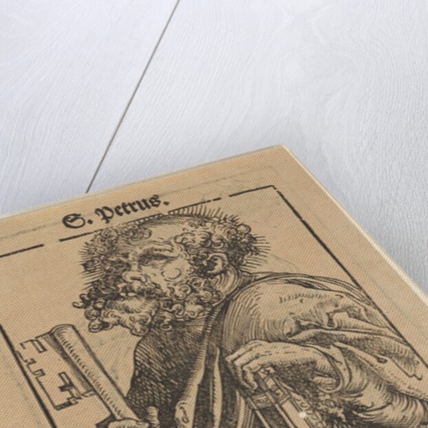Bust of Saint Peter, from the Large Series of Wittenberg Reliquaries; verso: Martin Luther…, 1509 by Lucas Cranach the Elder