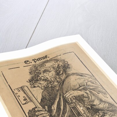 Bust of Saint Peter, from the Large Series of Wittenberg Reliquaries; verso: Martin Luther…, 1509 by Lucas Cranach the Elder