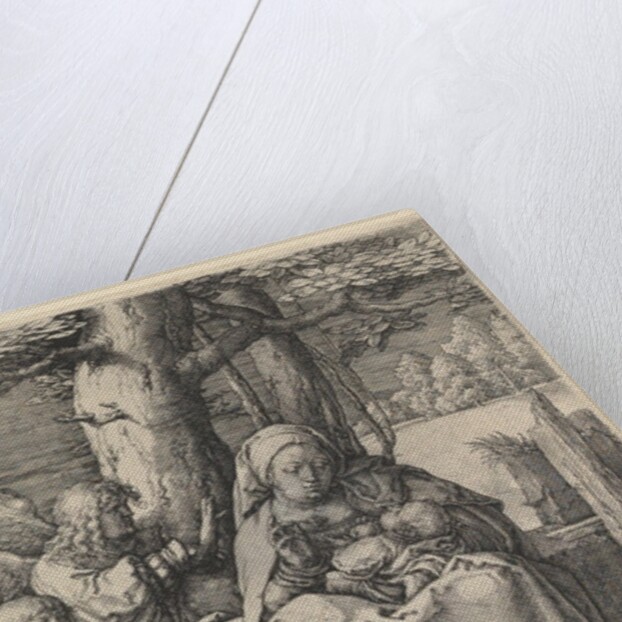 The Virgin and Child with Two Angels, 1523 by Lucas van Leyden