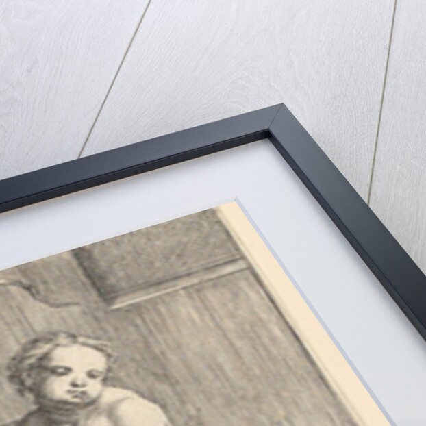 Two Nude Children Supporting a Blank Shield, ca. 1510 by Lucas van Leyden