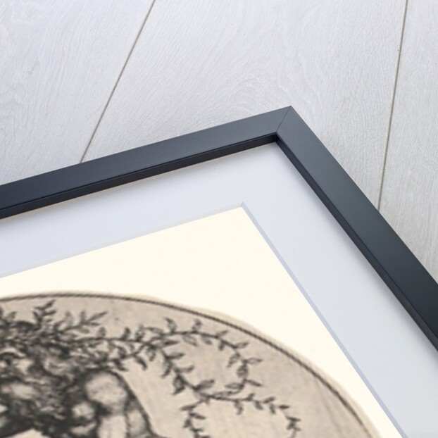 Shield with Stag Held by Wild Man, ca. 1435-1491 by Martin Schongauer