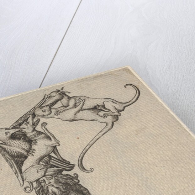 The Letter E, from The Alphabet, 1466-67 by Master ES