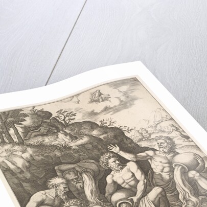 River gods consoling Peneus for the Loss of his Daughter, Daphne from 'The Story of Apo…, 1530-60 by Master of the Die