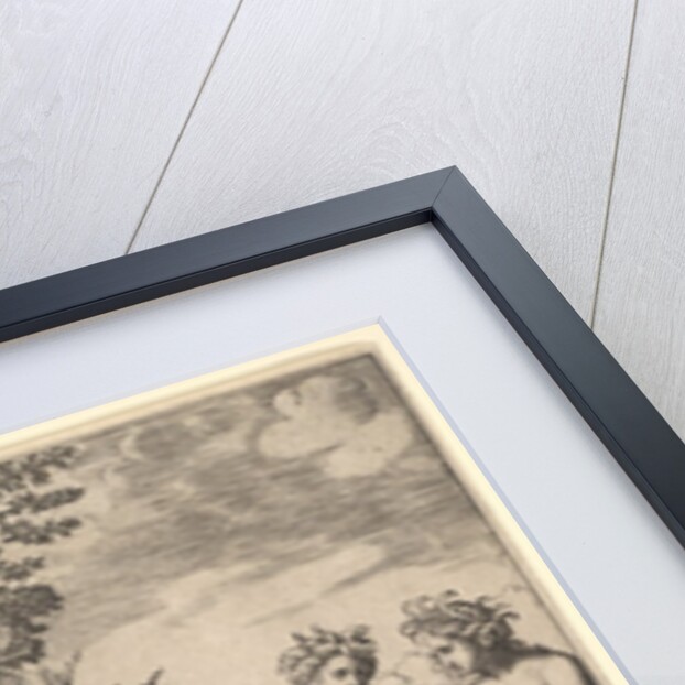 Daphne embracing her father, the river-god Peneus, at the left three nymphs bring jars …, 1530-60 by Master of the Die