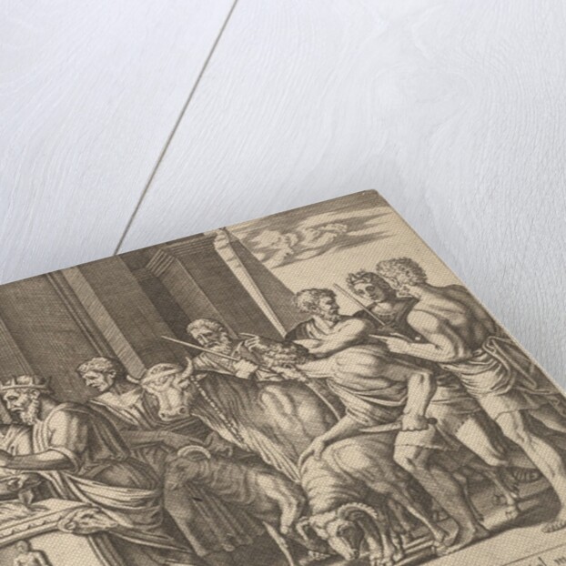 Plate 4: Psyche's father consulting the oracle, from 'The Fable of Psyche', 1530-60 by Master of the Die