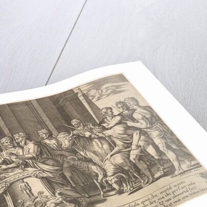 Plate 4: Psyche's father consulting the oracle, from 'The Fable of Psyche', 1530-60 by Master of the Die