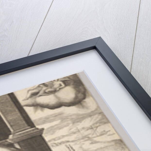 Plate 12: Psyche's sisters persuade her a serpent is sleeping with her, from 'The Fable…, 1530-60 by Master of the Die