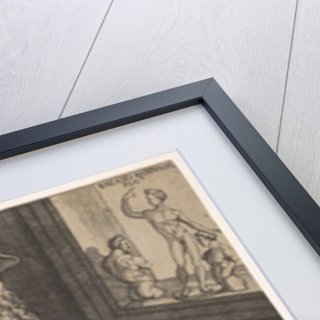 Portrait of Baccio Bandinelli, in three-quarter length next to a window pane contai…, ca. 1540-48 by Niccolo della Casa