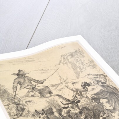 Le Troupeau Traversant Le Ruisseau by Nicolaes Berchem