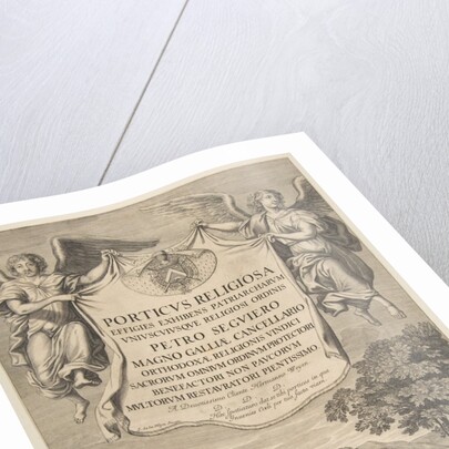 Title Page for Porticus Religiosa by Nicolas Pitau (attributed to)