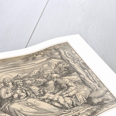 The Holy Family with saints Elizabeth and John, ca. 1550 by Nicolò Boldrini (attributed to)