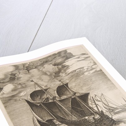 A Dutch Hulk and a Boeier from The Sailing Vessels, 1565 by Frans Huys/Cornelis Cort