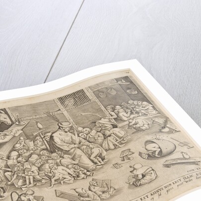 The Ass at School, 1557 by Pieter van der Heyden