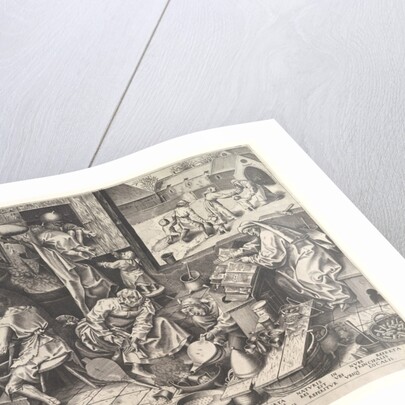The Alchemist, after 1558 by Philip Galle