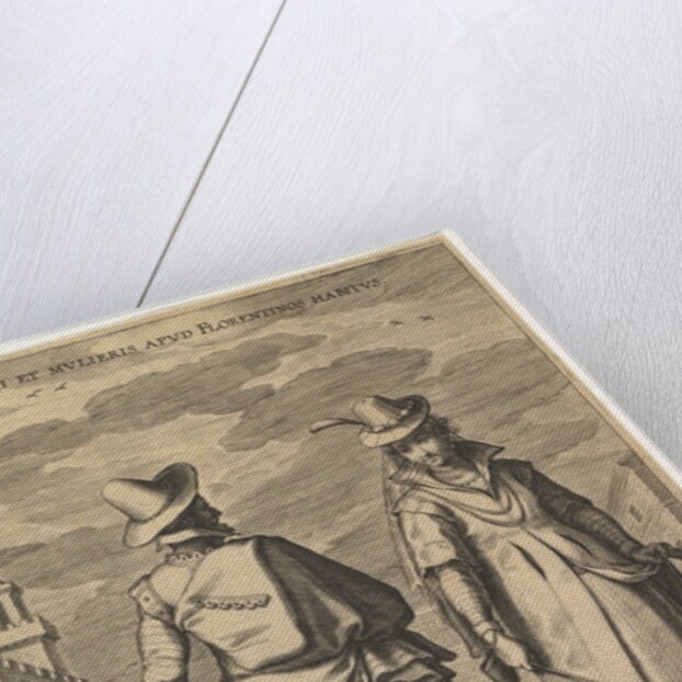 Viri et Mulieris apud Florentinos Habitus, from Fashions of Different Nations by Pieter de Jode I