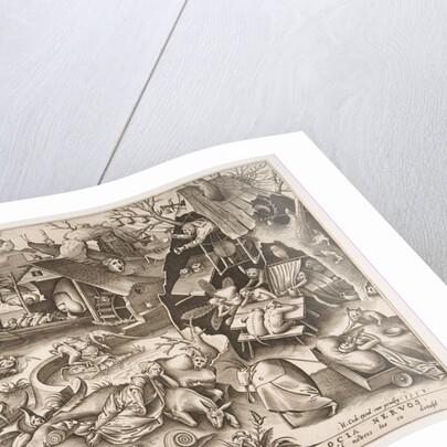 Sloth, from the series The Seven Deadly Sins, 1558 by Philip Galle