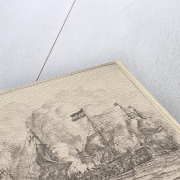 Naval Encounter with Three Vessels on the Right, from Naval Battle by Reinier Zeeman
