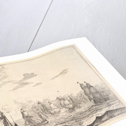 Naval Battle Scene, 17th century by Reinier Zeeman