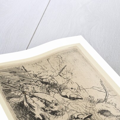 The Small Lion Hunt, ca. 1629 by Rembrandt Harmensz van Rijn