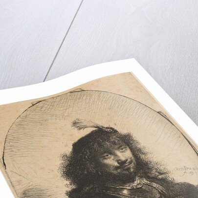 Self-Portrait with Plumed Cap and Lowered Sabre, 1634 by Rembrandt Harmensz van Rijn
