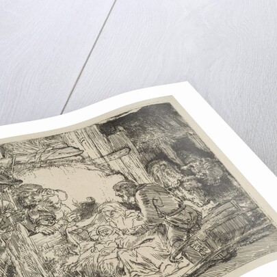 The Adoration of the Shepherds, with the lamp, ca. 1654 by Rembrandt Harmensz van Rijn