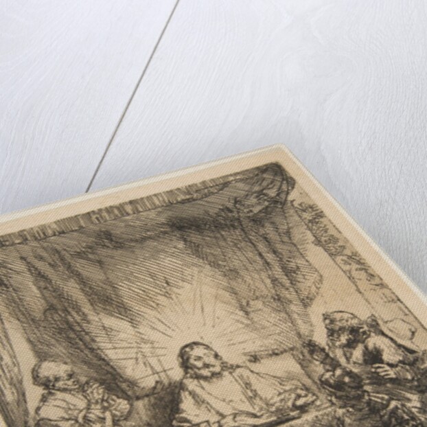 Christ at Emmaus: The Larger Plate, 1654 by Rembrandt Harmensz van Rijn