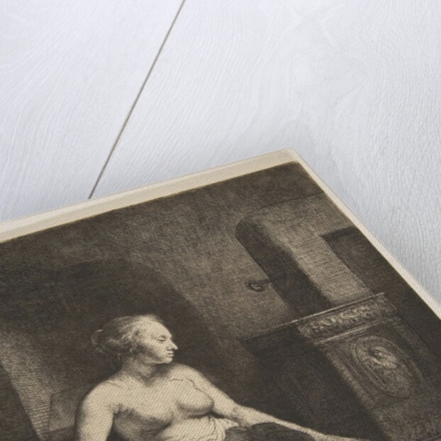 Woman Sitting Half-Dressed beside a Stove, 1658 by Rembrandt Harmensz van Rijn