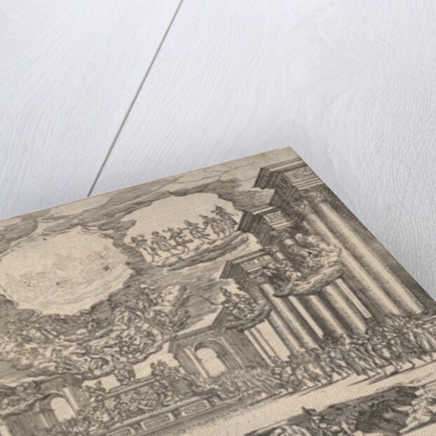 Sixth interlude: temple of peace, from the series 'S…, 1608 by Remigio Cantagallina