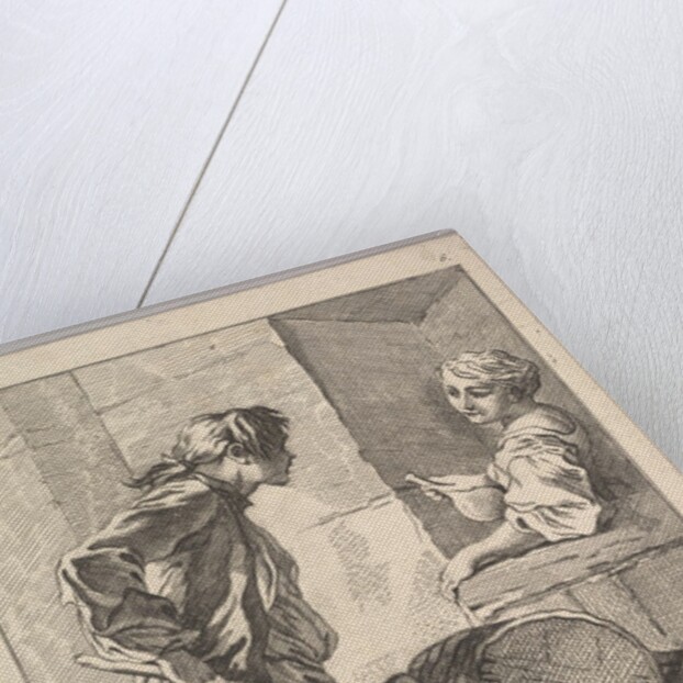 Reverse copy of Au Vinaigre, from Le Cris de Paris…, 18th century by Simon François Ravenet