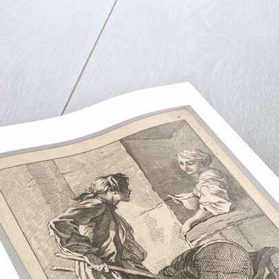 Reverse copy of Au Vinaigre, from Le Cris de Paris…, 18th century by Simon François Ravenet