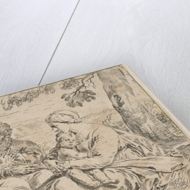 Holy Family with Saint Elizabeth and Saint John the Baptist, copy in reverse a…, ca.1639 or after by Unknown