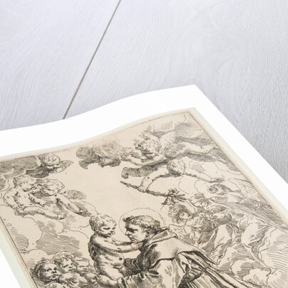 Saint Anthony of Padua adoring the Christ Child in Glory, ca. 1640 by Simone Cantarini