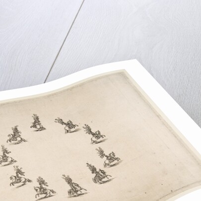 Ten Cavaliers Forming a Circle, 1652 by Stefano della Bella