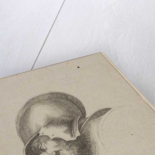 Plate 10: head of a soldier, from 'Drawing Basics', after 1641 by Unknown