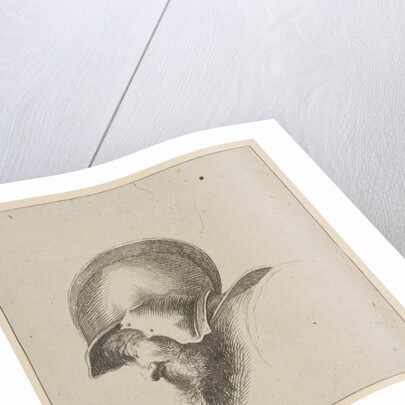 Plate 10: head of a soldier, from 'Drawing Basics', after 1641 by Unknown