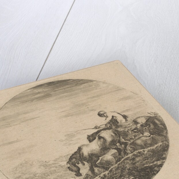 Herdsman on Horseback Drives Animals, ca. 1646 by Stefano della Bella