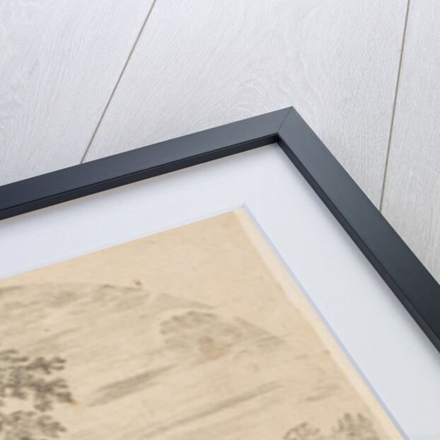 A peasant woman with a cow at a fountain decorated with the Medici arms, from 'Six ani…, ca. 1646 by Stefano della Bella