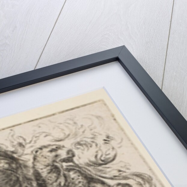 Cartouche Crowned by Helmet and Leopards, 1647 by Stefano della Bella